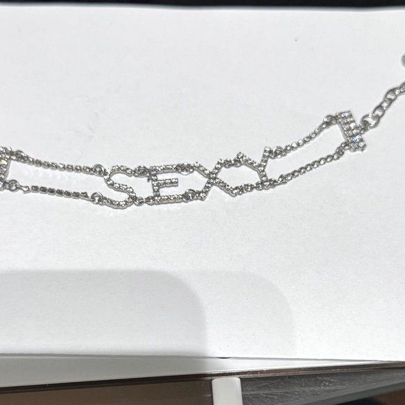 ✨ Silver Crystal “SEXY” Statement Bracelet – Sparkly, Sassy & Ready to Shine! ✨ - Picture 16 of 16